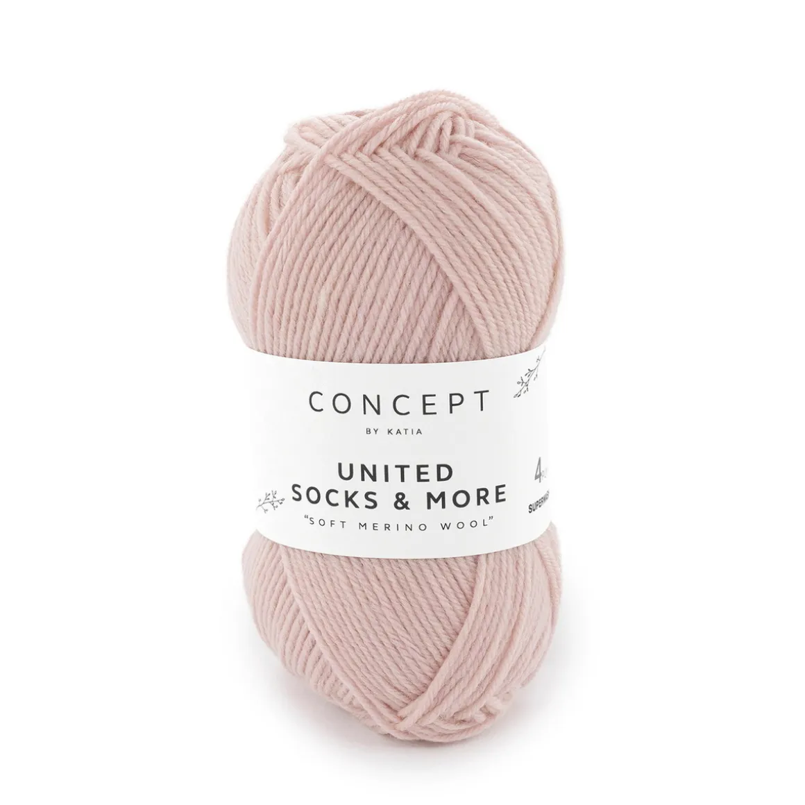 Garn United Socks 25g lyserød