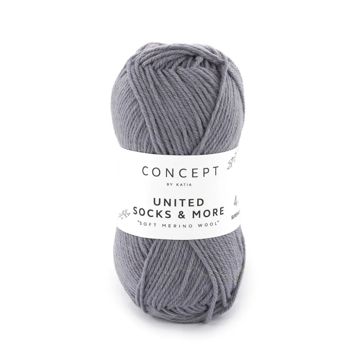 Garn United Socks 25g mellemgrå
