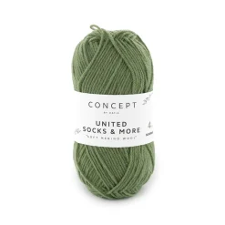 Garn United Socks 25g mosgrøn