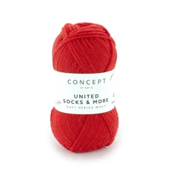 Garn United Socks 25g rød
