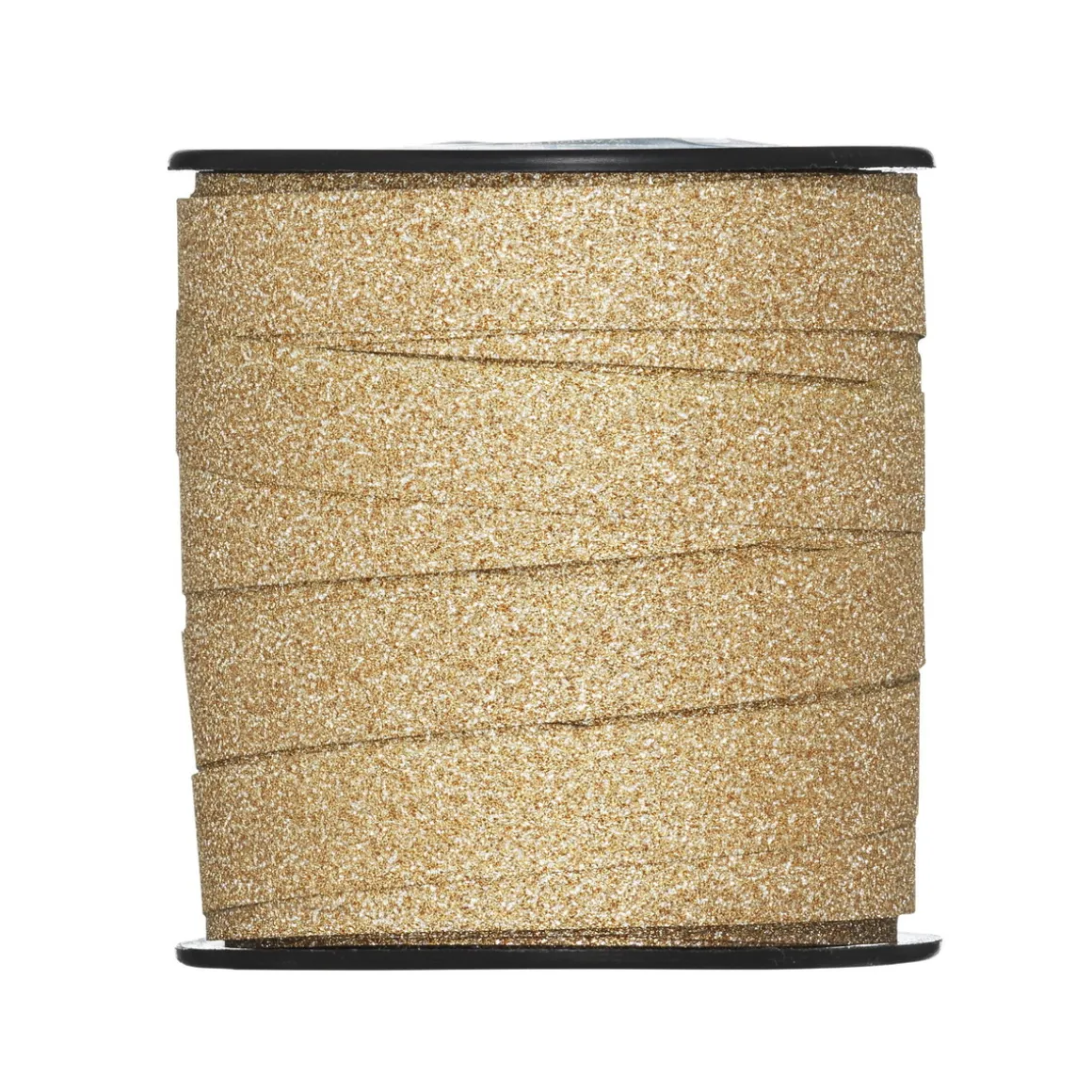 Gavebånd 25 meter på rulle, 1 cm bredt – glitter bronze