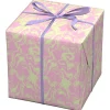 Gavepapir på rulle 10 m×57 cm – bubblegum swirly haze