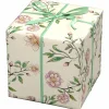 Gavepapir på rulle 10 m × 57 cm – offwhite papir med vintageblomster