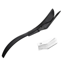 Gavepapirskærer, papirskærer, længde 14,5 cm + 10 ekstra knivblade