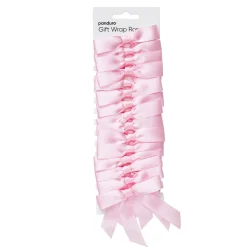 Gavesløjfer, sløjfer af satin, rosa 15 stk.
