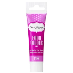 Geléfarve, spiselig levnedsmiddelfarve til bagning, rosa 25 g