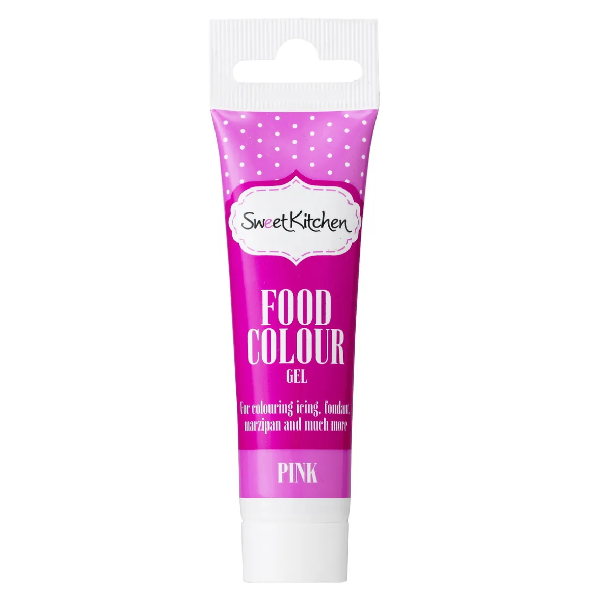 Geléfarve, spiselig levnedsmiddelfarve til bagning, rosa 25 g