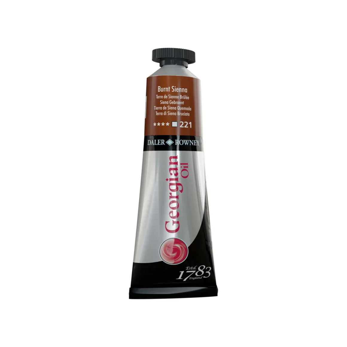 Georgian Oil Colour oliefarve 38 ml Burnt Sienna 221