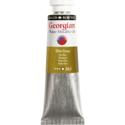 Georgian Water Mixable Oil Colour, vandopløselig oliefarve 37 ml Olive Green 363