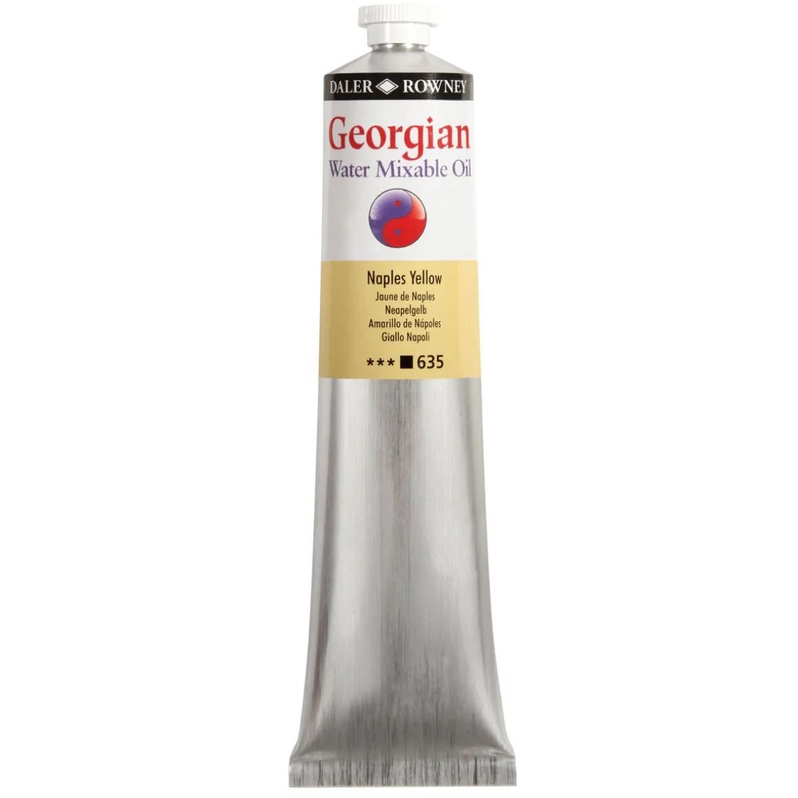 Georgian Water Mixable Oil Colour, vandopløselig oliefarve 200 ml Naples Yellow 635