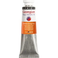 Georgian Water Mixable Oil Colour, vandopløselig oliefarve 37 ml Cadmium Orange Hue 619