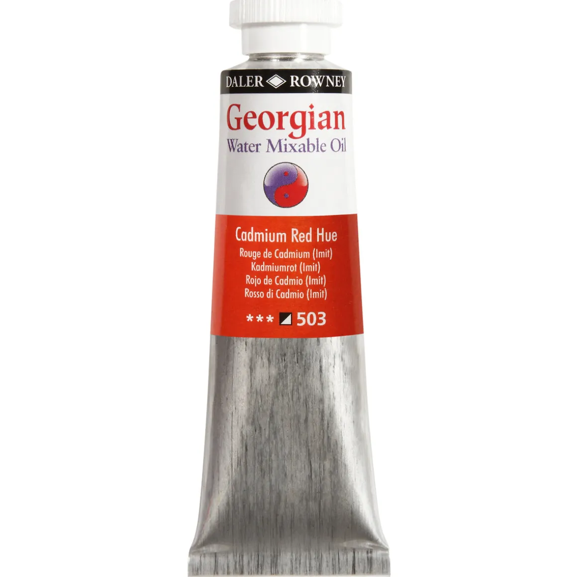 Georgian Water Mixable Oil Colour, vandopløselig oliefarve 37 ml Cadmium Red Hue 503