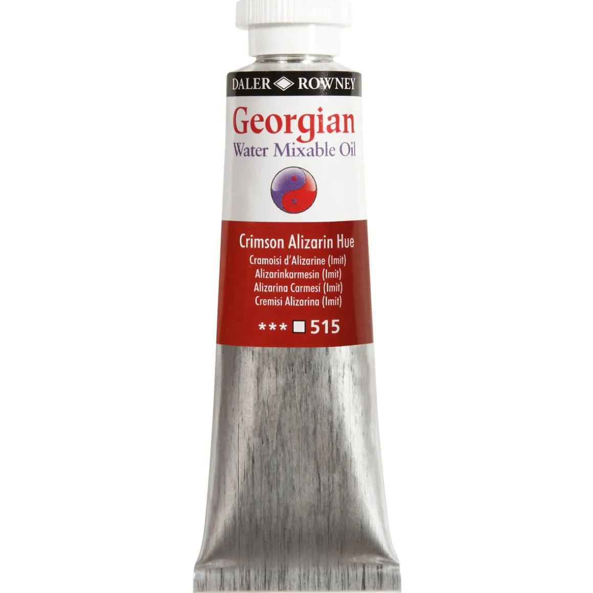 Georgian Water Mixable Oil Colour, vandopløselig oliefarve 37 ml Permanent Red Violet Light 401