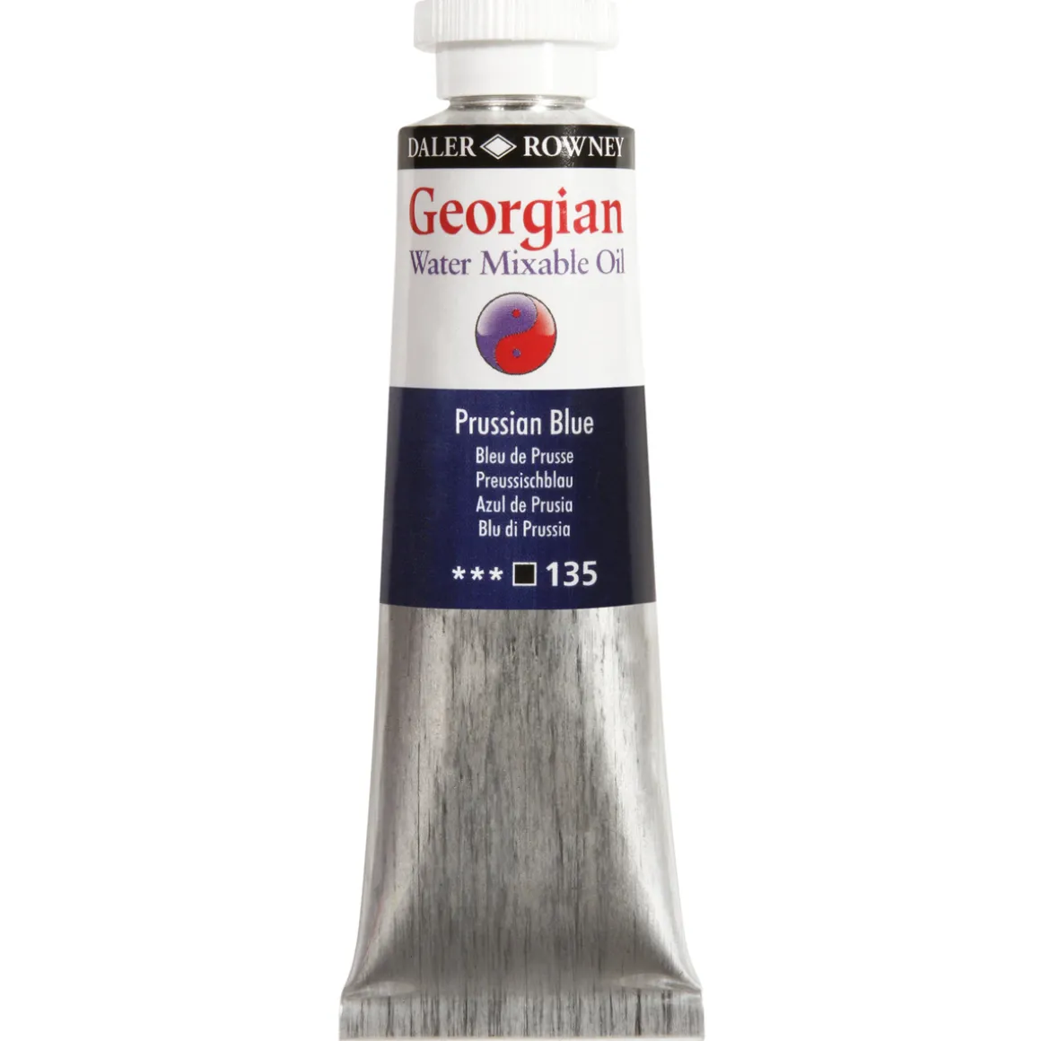 Georgian Water Mixable Oil Colour, vandopløselig oliefarve 37 ml Prussian Blue 135