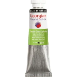 Georgian Water Mixable Oil Colour, vandopløselig oliefarve 37 ml Permanent Green Light 347