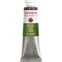 Georgian Water Mixable Oil Colour, vandopløselig oliefarve 37 ml Sap Green 375