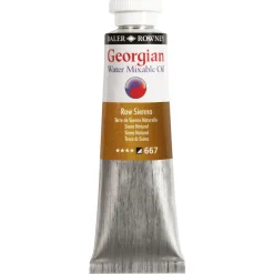 Georgian Water Mixable Oil Colour, vandopløselig oliefarve 37 ml Raw Sienna 667