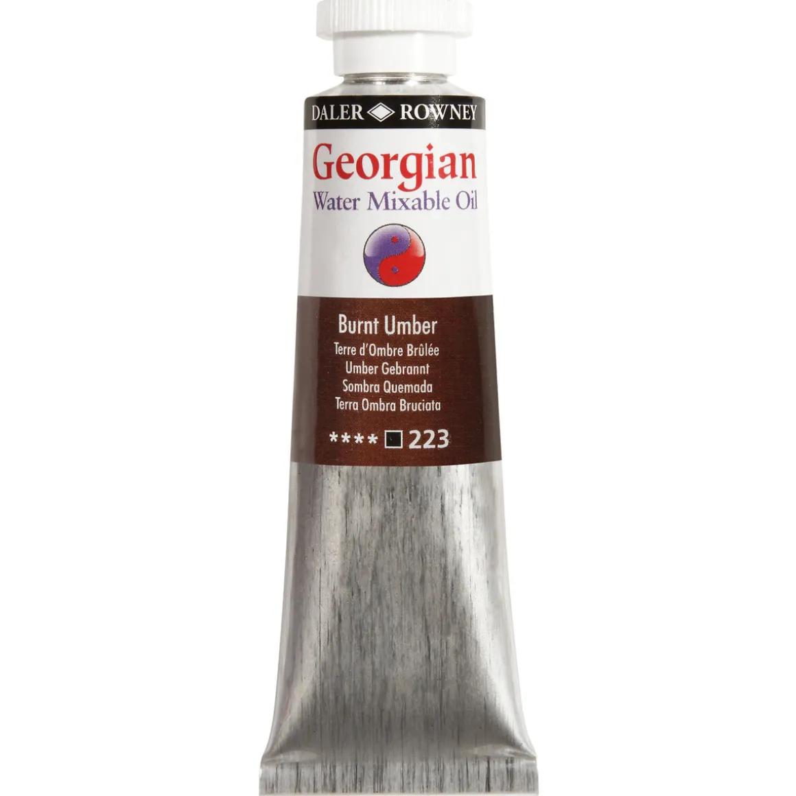 Georgian Water Mixable Oil Colour, vandopløselig oliefarve 37 ml Raw Umber 247