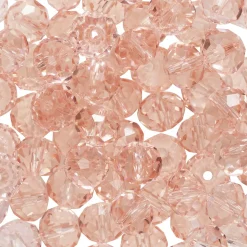 Glasperle facet rosa 80 stk.