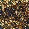 Glasperlemix guld 120 g