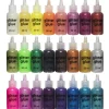 Glitterlim glitter glue i XL-sæt med 24 forskellige farver a 20 ml