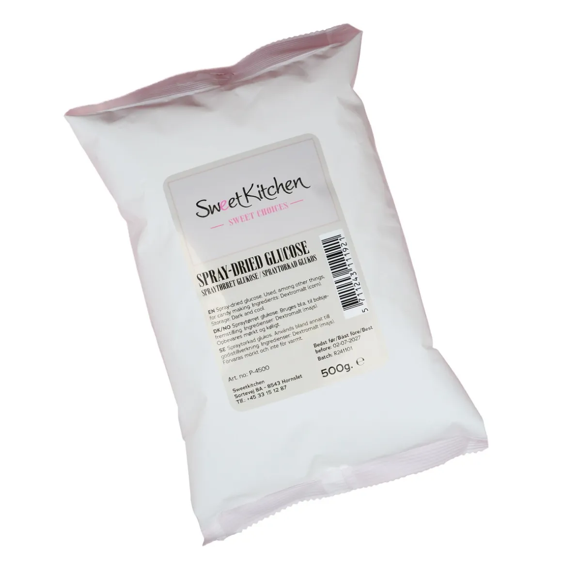 Glukose, sødemiddel til bolsjer, bagning, is etc. 500 gram