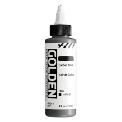 Golden Artist High Flow Acrylics 118 ml – Carbon black #8524 series 1