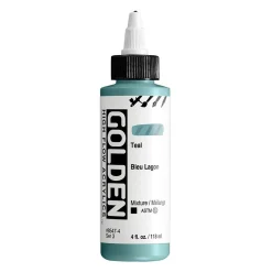 Golden Artist High Flow Acrylics 118 ml – Teal #8547 series 3
