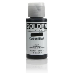 Golden Fluid Acrylics 30 ml - 2040 Carbon Black
