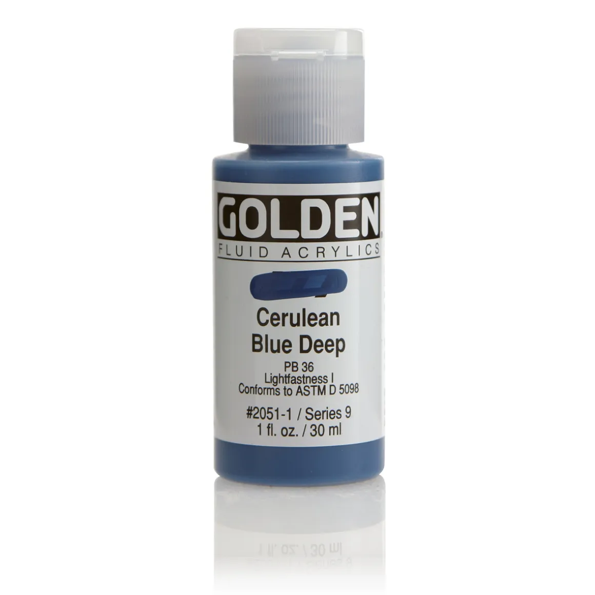Golden Fluid Acrylics 30 ml - 2051 Ceruleum Blue Deep