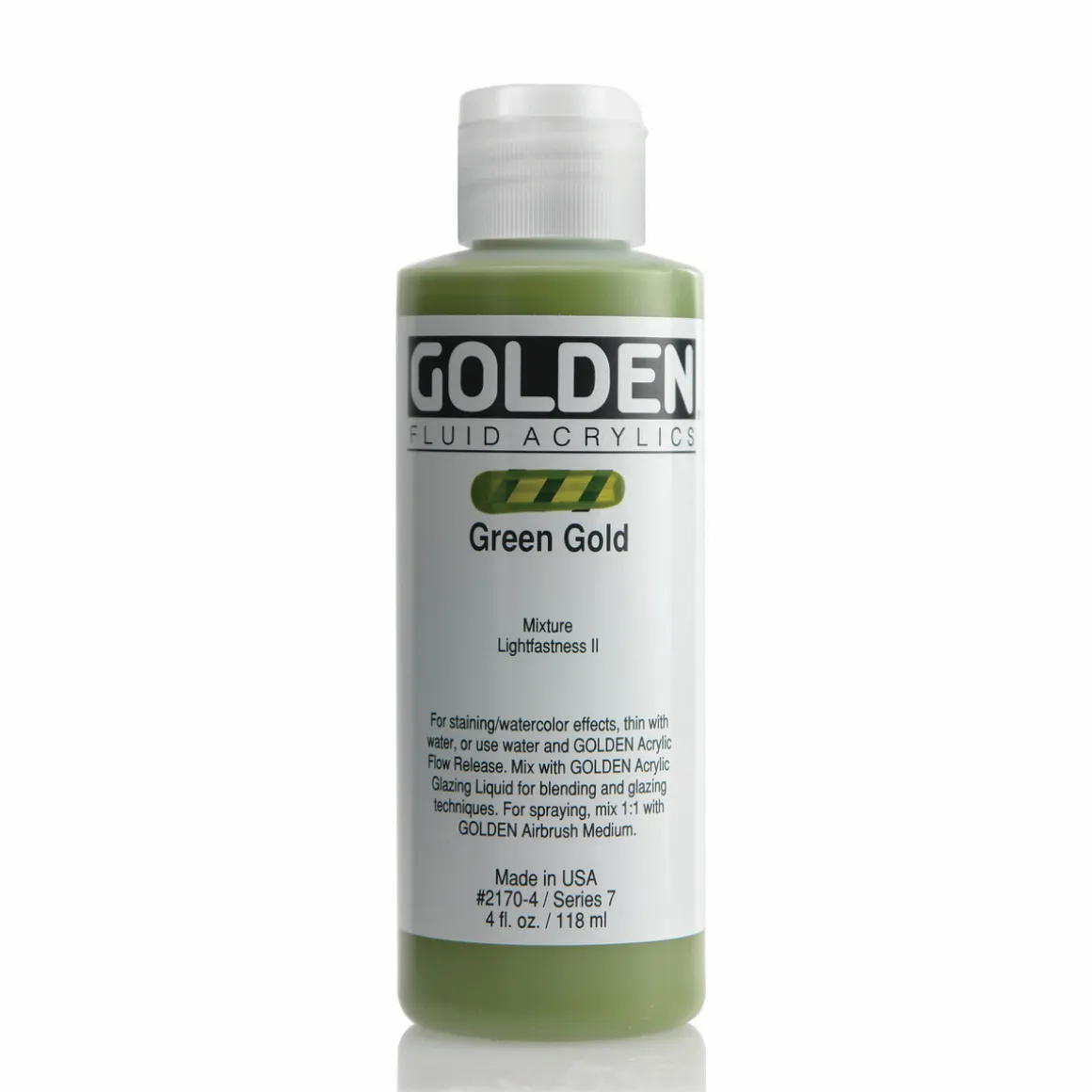 Golden Fluid Acrylics 118 ml - 2170 Green Gold
