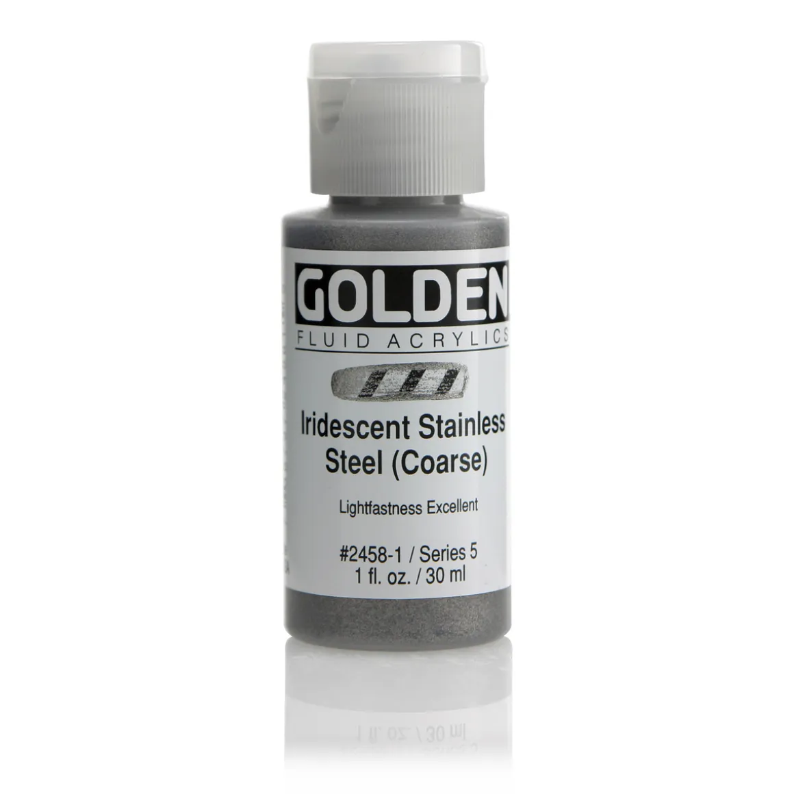 Golden Fluid Acrylics 30 ml - 2458 Iridescent Stainless Steel