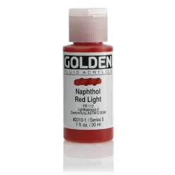Golden Fluid Acrylics 30 ml - 2210 Naphthol Red Light