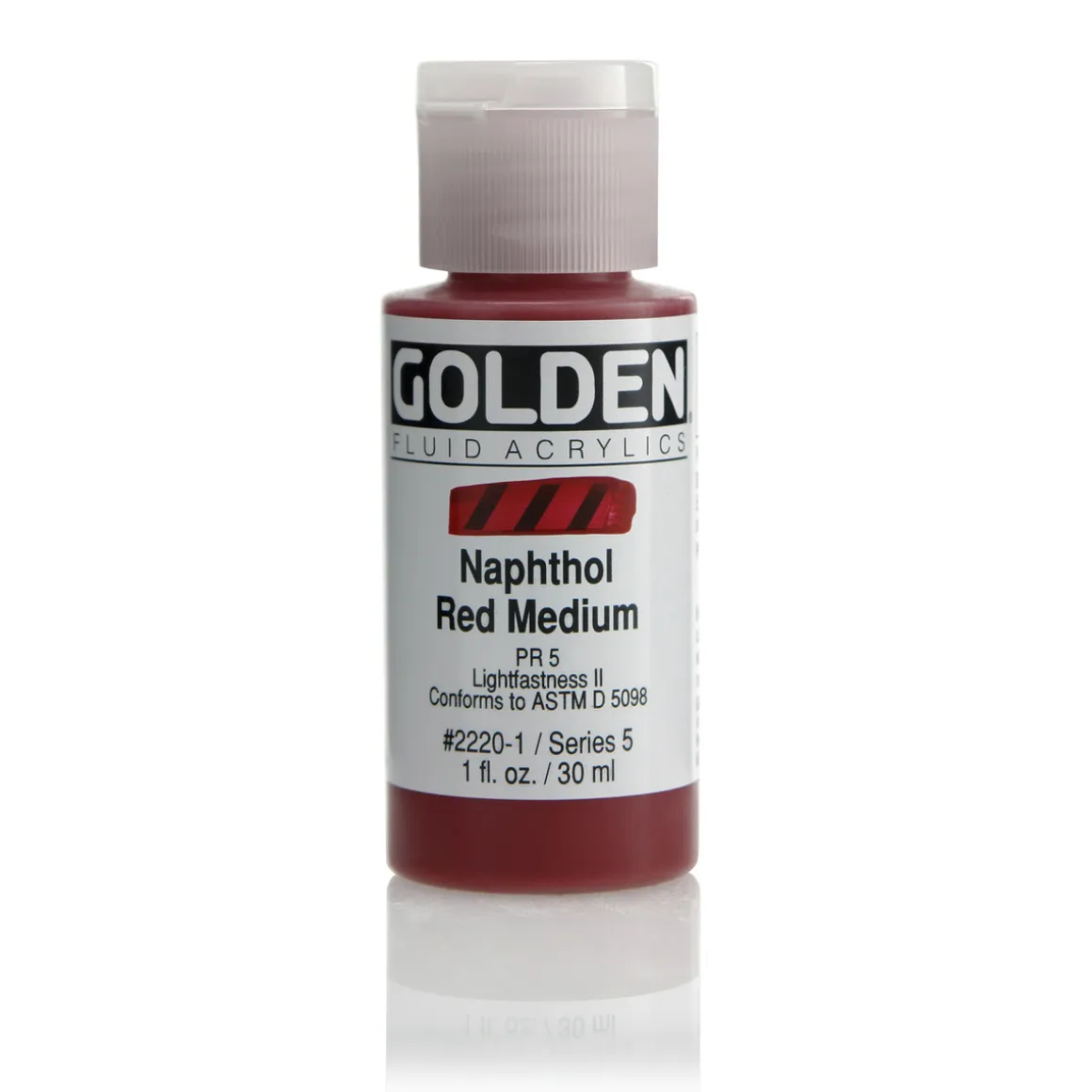 Golden Fluid Acrylics 30 ml - 2220 Naphthol Red Medium