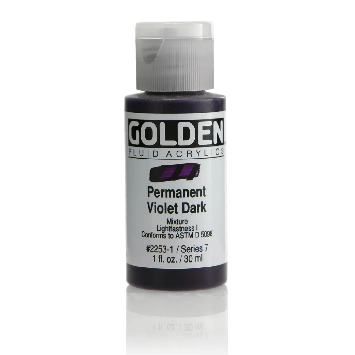 Golden Fluid Acrylics 30 ml - 2253 Permanent Violet Dark