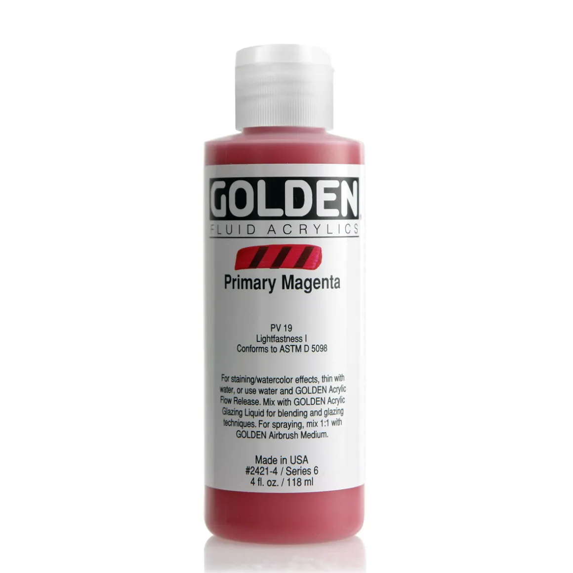 Golden Fluid Acrylics 118 ml - 2421 Primary Magenta