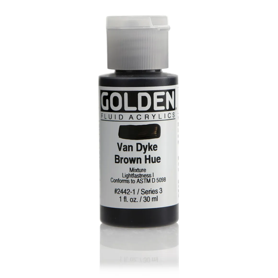 Golden Fluid Acrylics 30 ml - 2442 Van Dyke Brown Hue