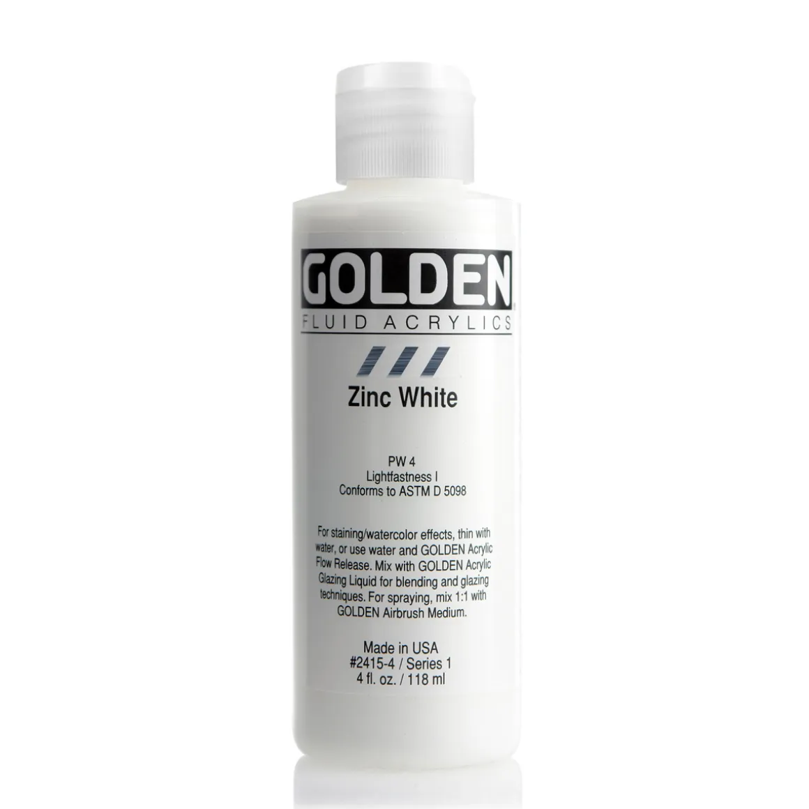 Golden Fluid Acrylics 118 ml - 2415 Zinc White