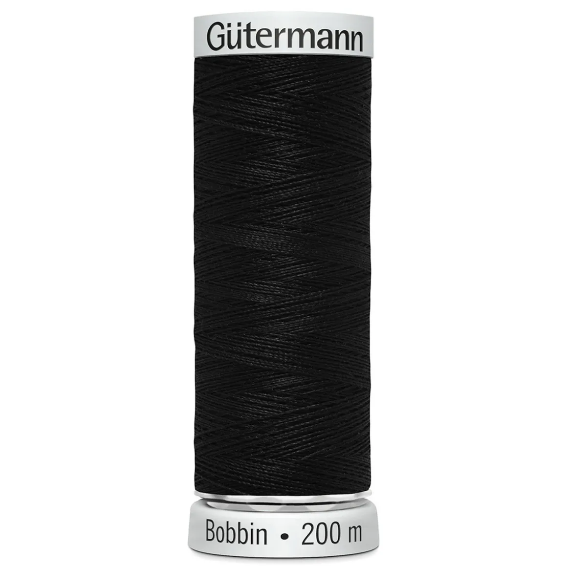 Gütermann bobbintråd, maskinbroderitråd 200 meter, sort 1005