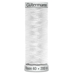 Gütermann maskinbroderitråd 200 meter hvid