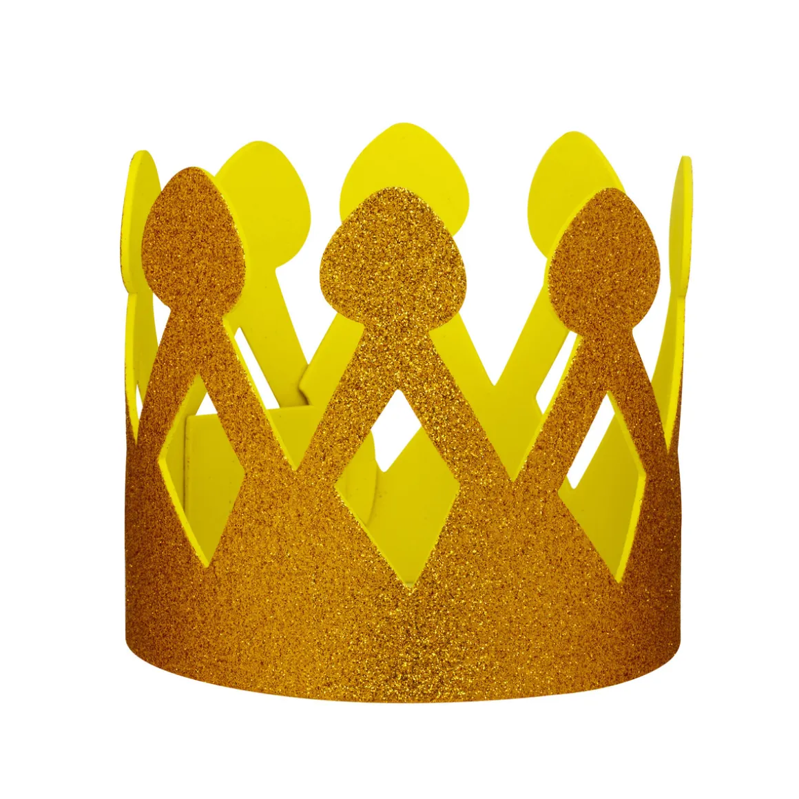 Guldglitrende krone