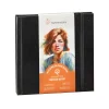 Hahnemühle akvarelblok Deckle Edge, 100% bomuld, 30 ark, 14×14 cm, 250 g/m²