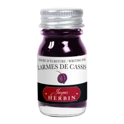 Herbin Fountain Ink 10 ml, blæk til fyldepenne – solbær/larmes de cassis