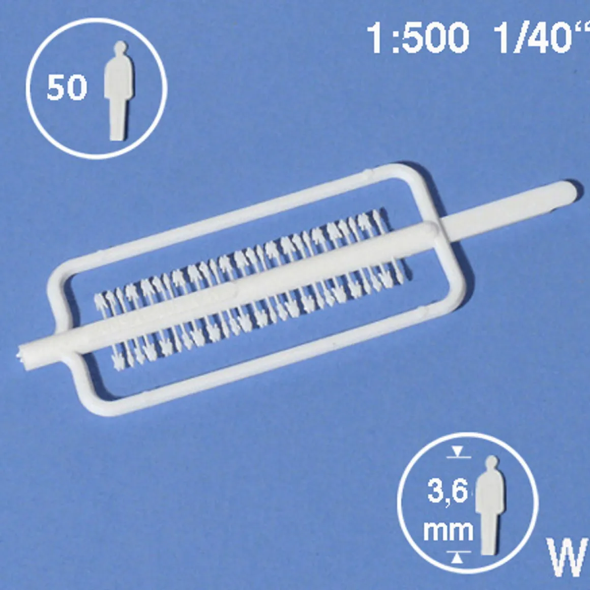 Hermoli silhuet figurer 1:500
