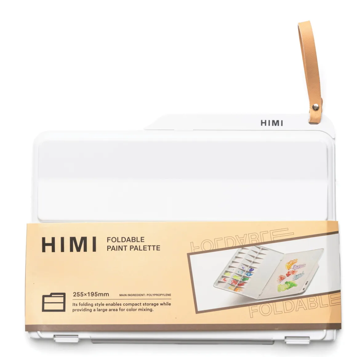 HIMI sammenklappelig letvægtspalet af plast, 25,5×19,5×1,2 cm