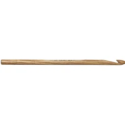 Hæklenål af birk 15 cm / 6,5 mm