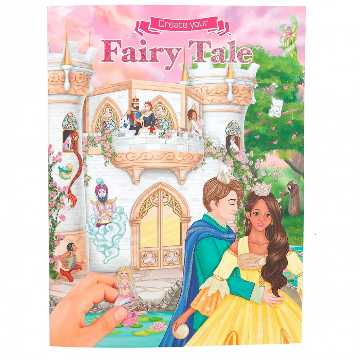 Hobbybog Create Your Fairytale – skab eventyr med 6 ark med flotte klistermærker. 22,5×33 cm