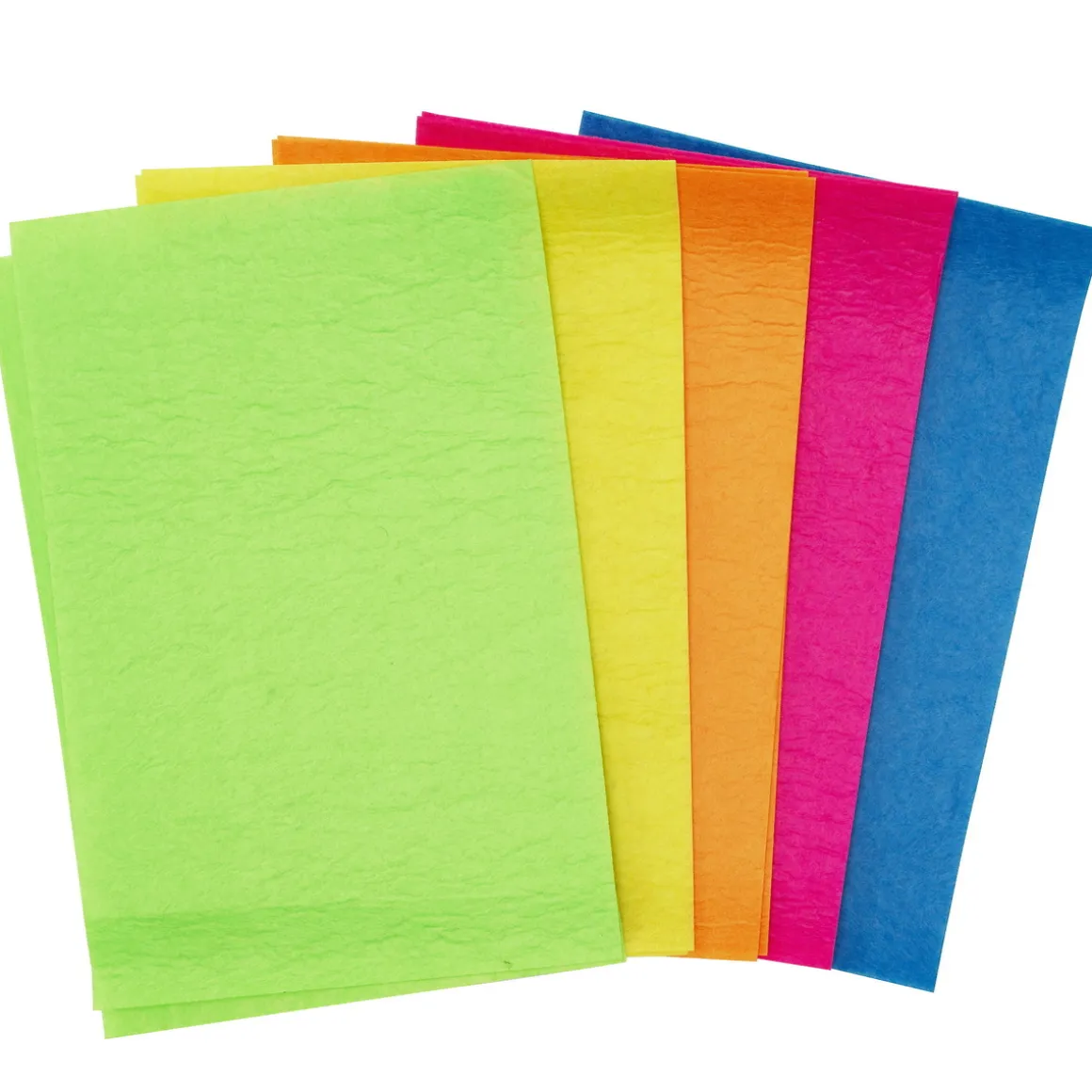 Hobbyfilt 20×30 cm, 10 filtstykker i neonfarver, 2 af hver farve