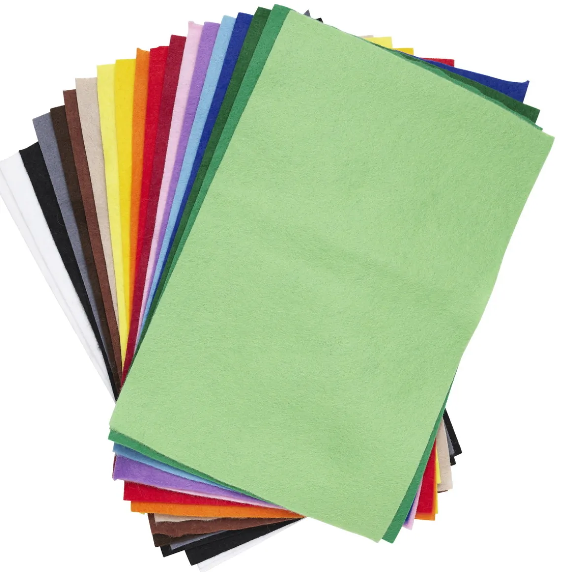 Hobbyfilt 20×30 cm, 20 stk. – hvidt, sort og alt ind imellem