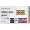 Hobbylak gloss 6×20 ml Spooky – 6 blanke farver med lidt fokus på halloween!